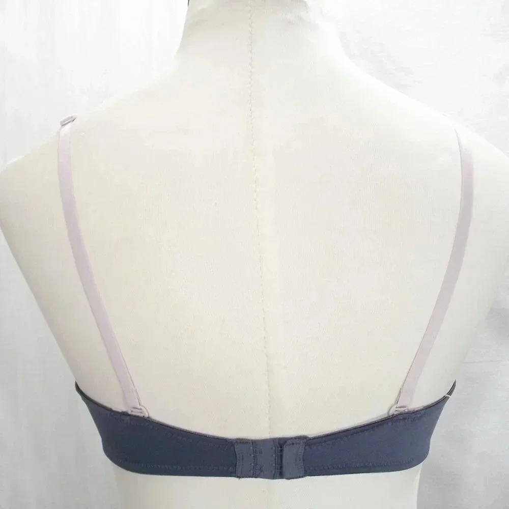 36A Lily of France 2175257 French Charm‎ UW Bra Gray NWT - Picture 4 of 8
